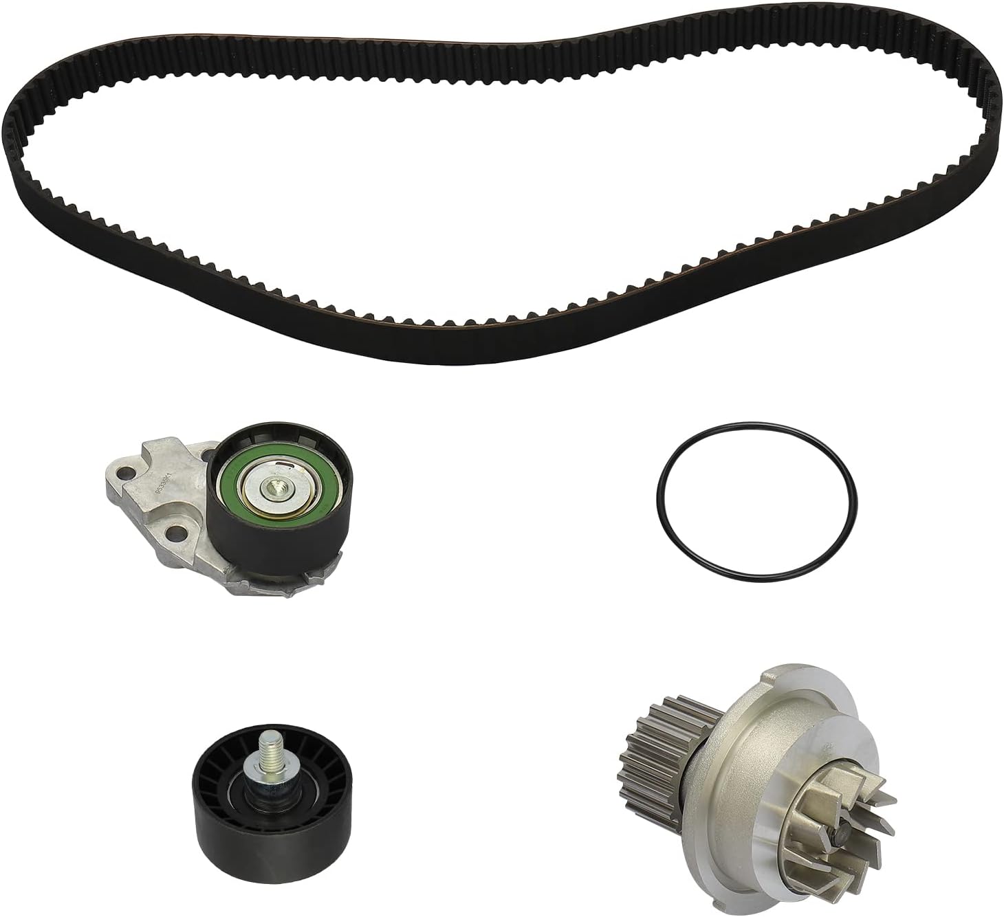 HARUMA Kit de correa de distribución del motor con bomba de agua 2004 2005 2006 2007 2008 para Chevrolet Aveo 1.6L