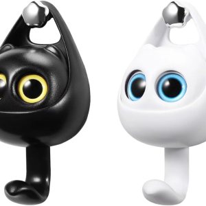 AMZWISH 2 ganchos de gato para pared, bonito gancho adhesivo para decoración de habitación de niñosoficina, bolsa creativa para abrigo, bolso, AMZWISH 2 ganchos de gato para pared, bonito gancho adhesivo para decoración de habitación de niñosoficina, bolsa creativa para abrigo, bolso,