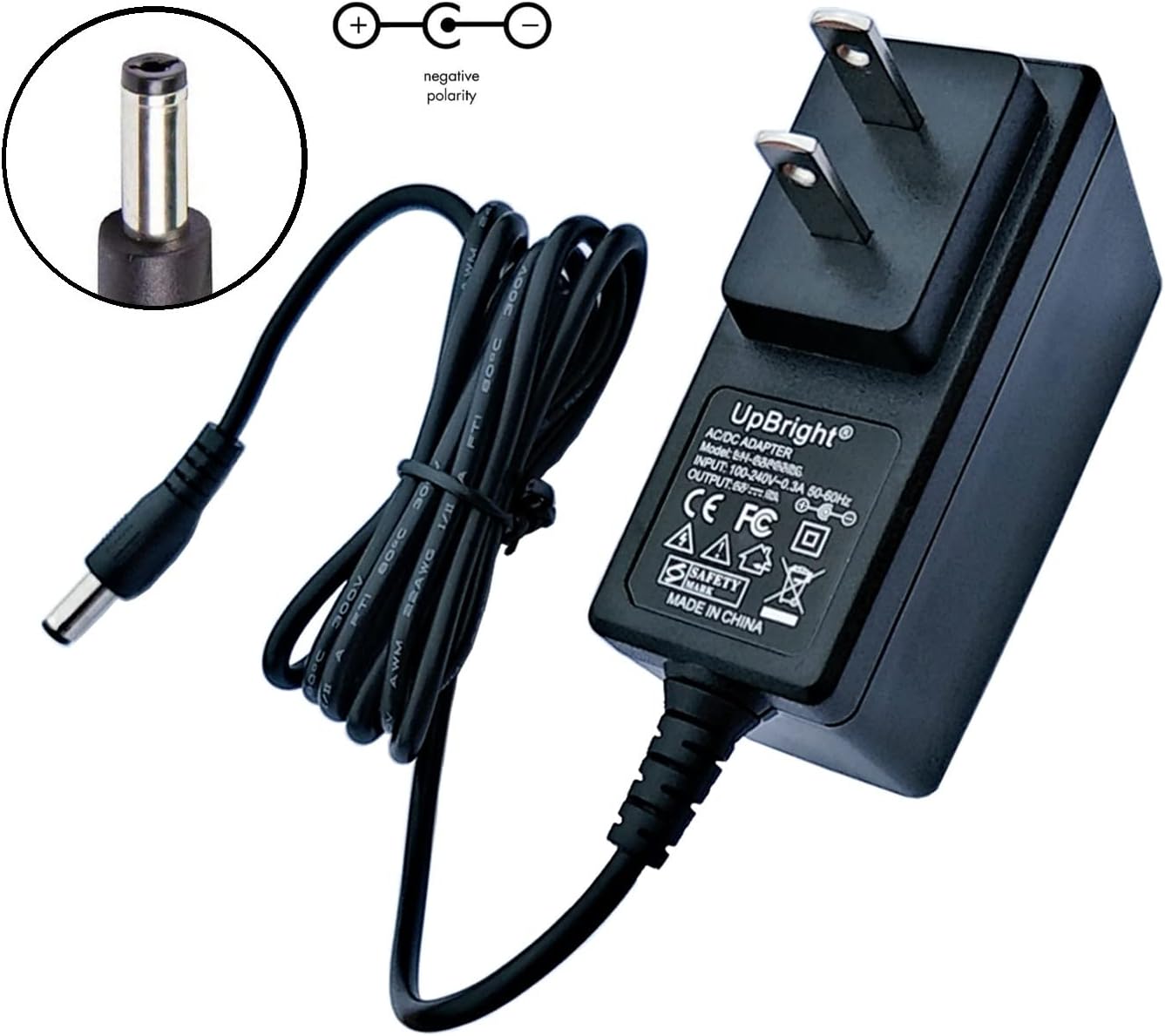 UpBright Adaptador de 12 V CACC compatible con Inficon 033-0019-G1 Fit Inficon D-TEK Select & Compass Detector de fugas de refrigerante 703-055-P1