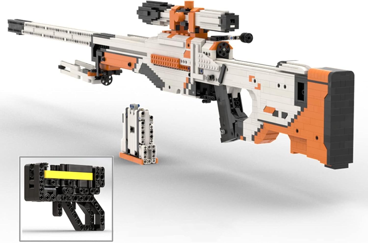 Audio Technics AWP – Bloque de construcción de juguete de disparo Technics AWP, compatible con Lego Technic, más de 2000 piezas, 47 pulgadas