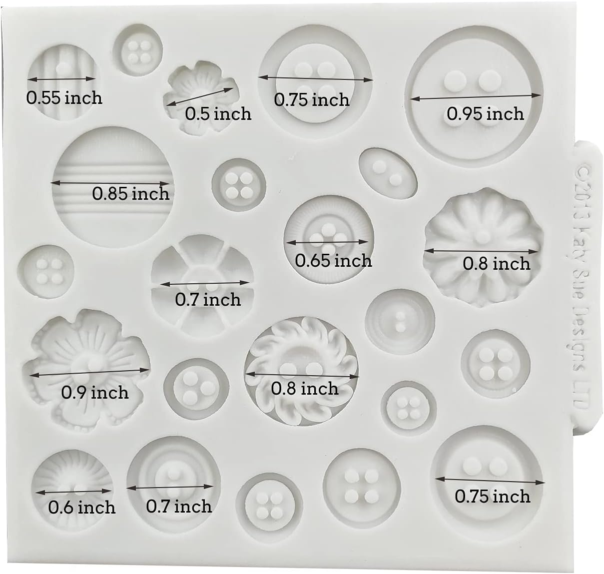 Molde de silicona para fondant de botón para bricolaje, chocolate, dulces, pudín, cupcake, decoración de pasteles, postres, gelatina, arcilla