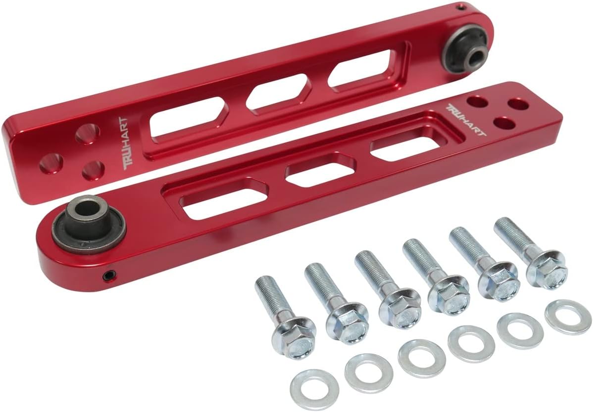 TruHart Brazos de control inferiores traseros anodizados ROJO para CIVIC2002-2005 CIVIC SI 2001-2005