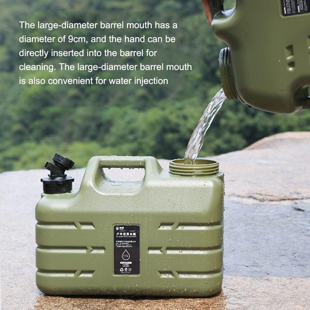 Contenedores de almacenamiento de agua, contenedor de agua para camping, tanque de agua portátil con grifo, cubo de campamento con jarra de agua de