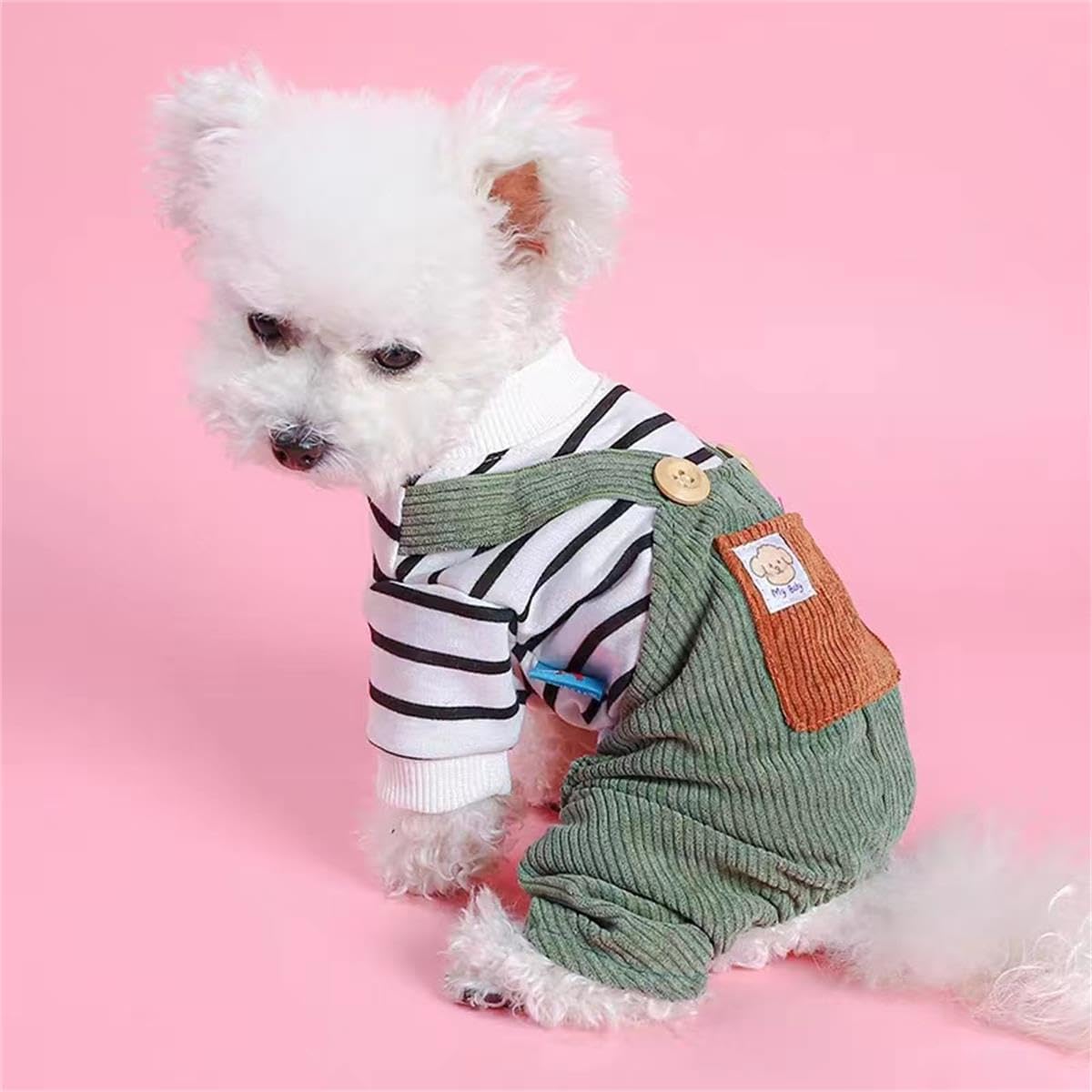 Ropa de verano para cachorros, camisa para perros pequeños, overol para perros pequeños, ropa de verano para mascotas, overol con peto, pantalones,