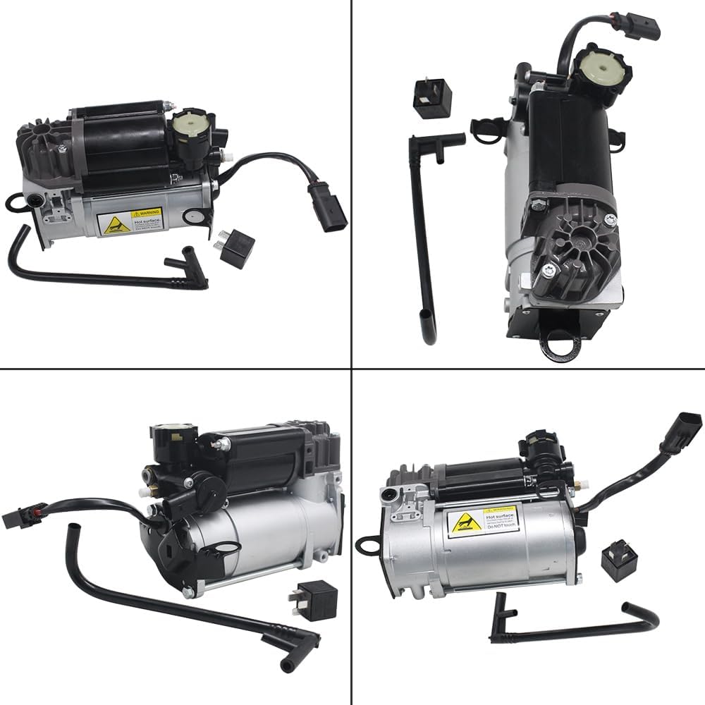 2203200104 Airmatic Bomba de compresor de suspensión neumática con relé apto para Mercedes-Benz W220 W211 W219 S211 CLS550, CLS63 AMG, E320, E350,