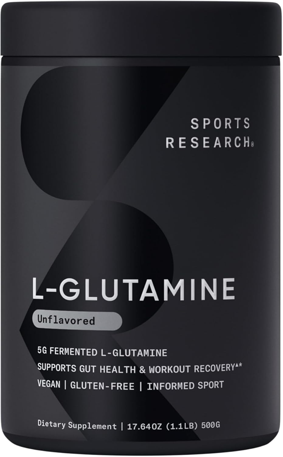 Sports Research L-Glutamina – Recuperación de entrenamiento, salud inmunológica y apoyo para la salud intestinal – 0.18 oz por porción – 17.64 oz