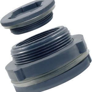 2 “PVC Bulkhead Fitting,1pc plástico tabique accesorios para barriles de lluvia, tanques de agua, acuarios 2 “PVC Bulkhead Fitting,1pc plástico tabique accesorios para barriles de lluvia, tanques de agua, acuarios