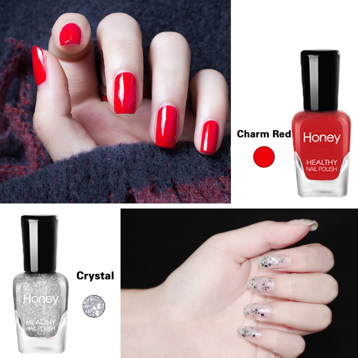 Juego de esmaltes de uñas no tóxicos, fácil de quitar y de secado rápido, juego de esmalte de uñas ecológico y orgánico a base de agua para mujeres,