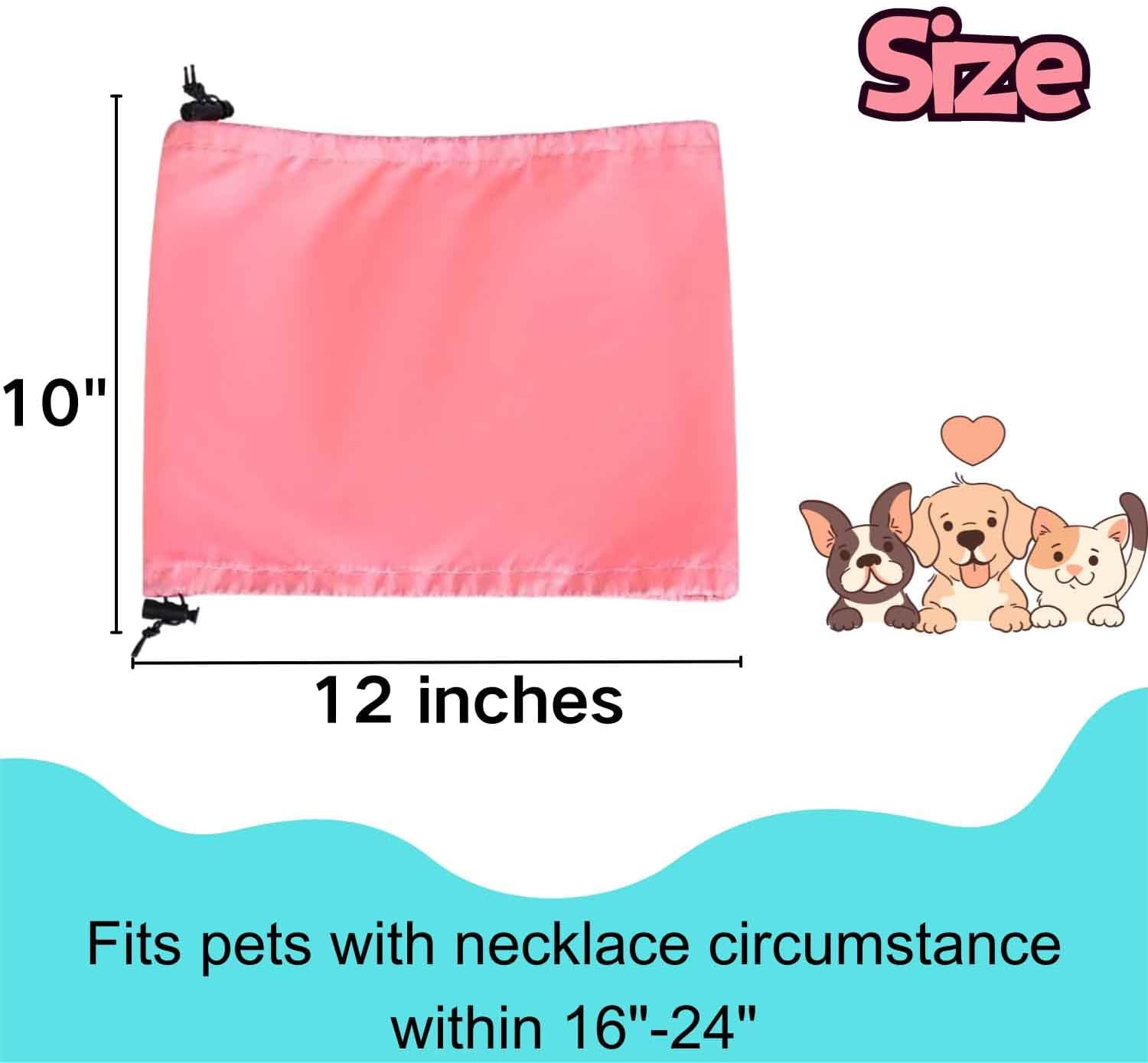 2 gorros de ducha para perros, impermeables, con correa ajustable, protección para las orejas de los perros de baño, envoltura de orejas para
