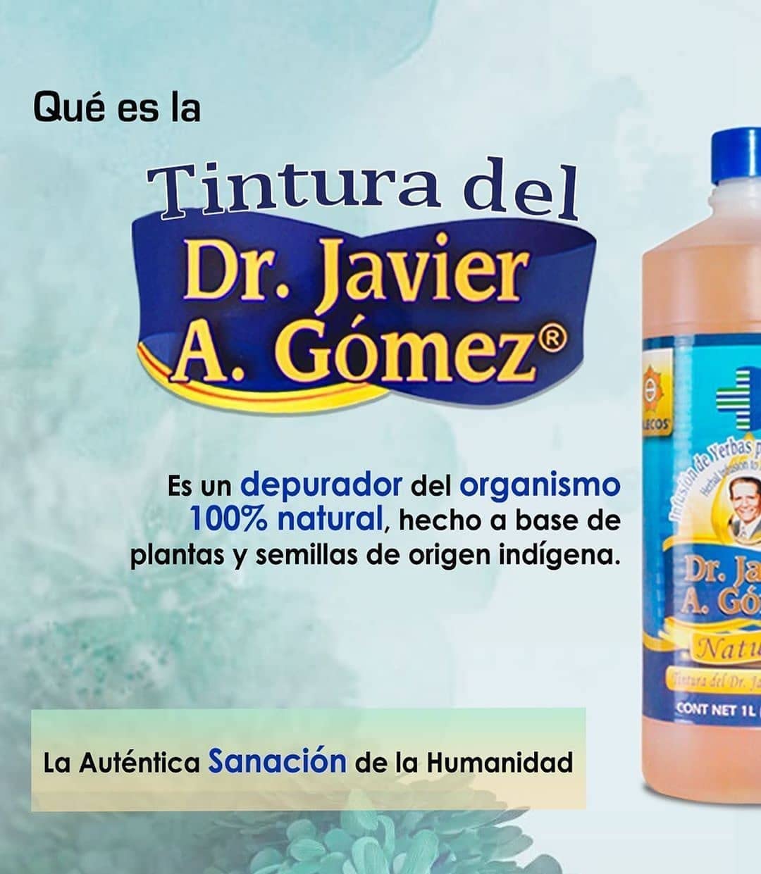 Alecos Tintura Infusión de Yerbas del Dr. Javier A. Gómez Natural y Menta Yerbabuena 16.9 fl oz (Paquete de 2), 2.2 libras