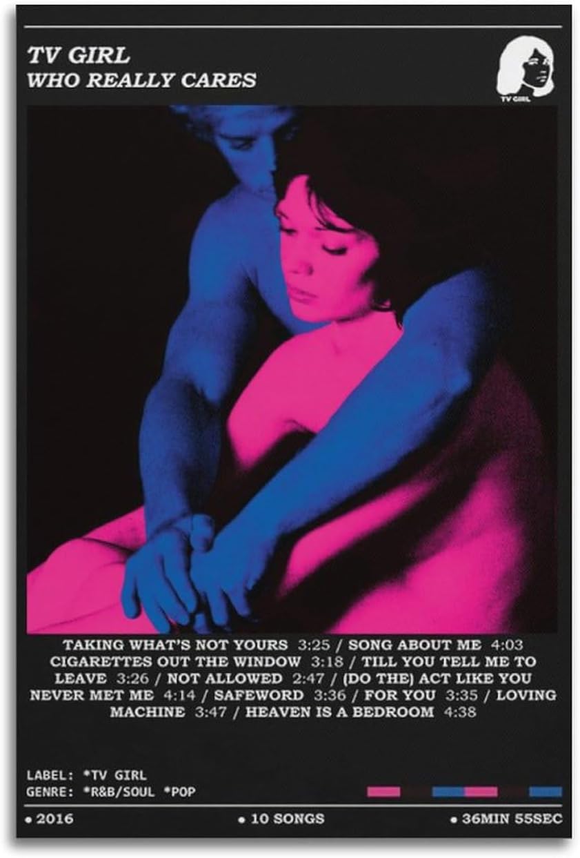 Póster de TV Girls Who Really Care About Room Aesthetics, póster de los años 90, lienzo, arte de pared, pintura artística, pintura, sala de estar,