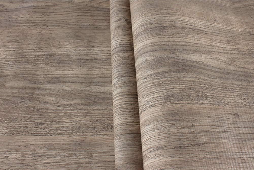 Teemall Papel de contacto 3D de grano de madera marrón autoadhesivo para estantes, aparador, cajón, 15.6 x 79 pulgadas (gris pomelo madera)