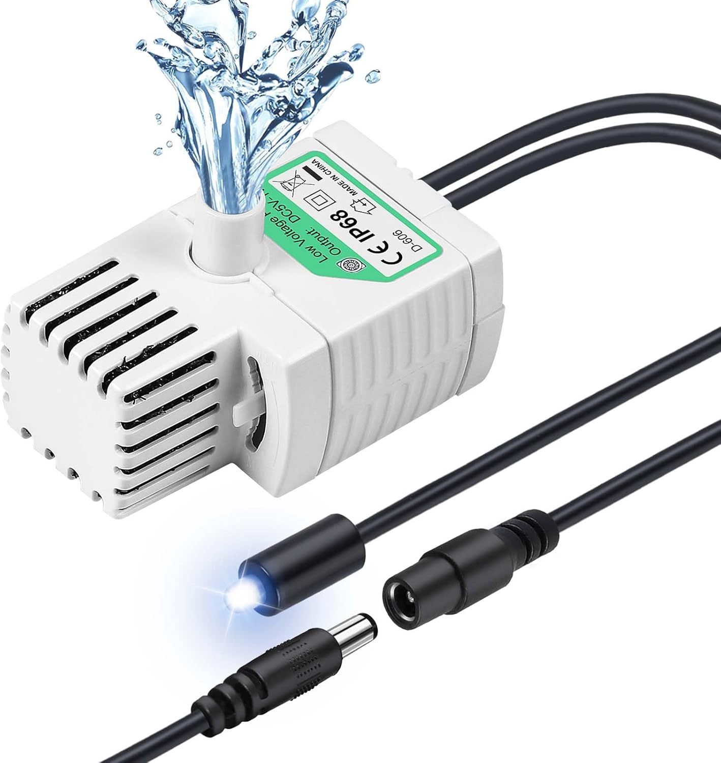 Bomba de fuente de agua para gatos, bomba de fuente de agua para mascotas, solo compatible con fuente de agua K15 de 84 onzas2.5 L, repuesto de