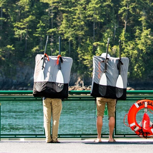 Oru Kayak Oru Pack  Mochila para kayak plegable, nailon resistente, con correas acolchadas para el hombro y cinturón de cadera, cremallera