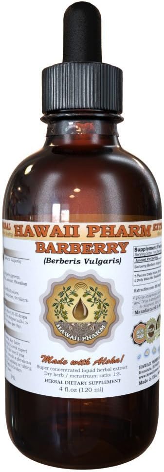 HawaiiPharm Extracto líquido de agracejo, agracejo orgánico (Berberis Vulgaris) Suplemento de tintura de corteza de raíz seca de 2 onzas