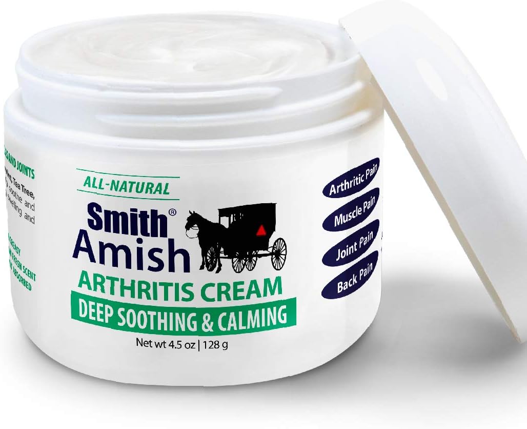 Crema para la artritis. Calmante y refrescante. Tarro de 4.5 onzas