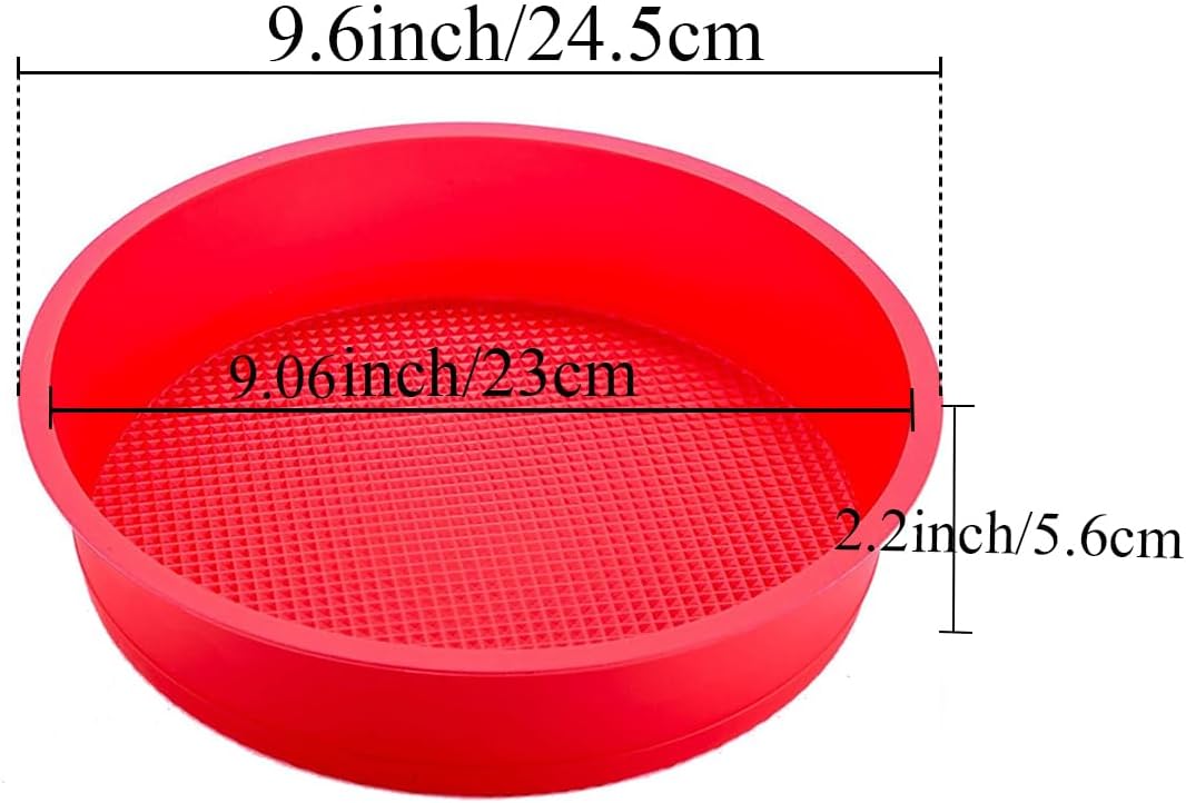 GBYAN Springform – Protector de sartén para pastel de queso redondo de 8 pulgadas, 8.5 pulgadas, bandeja de baño de silicona para hornear,