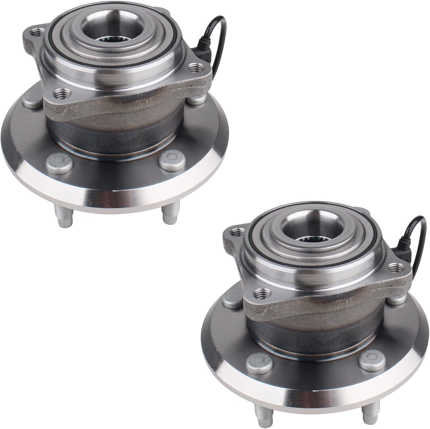 PAROD Par de bujes de rueda trasera 512358 y conjunto de rodamientos compatibles con Pontiac Torrent 2007-2009, Chevy Captiva Sport 2012-2015,
