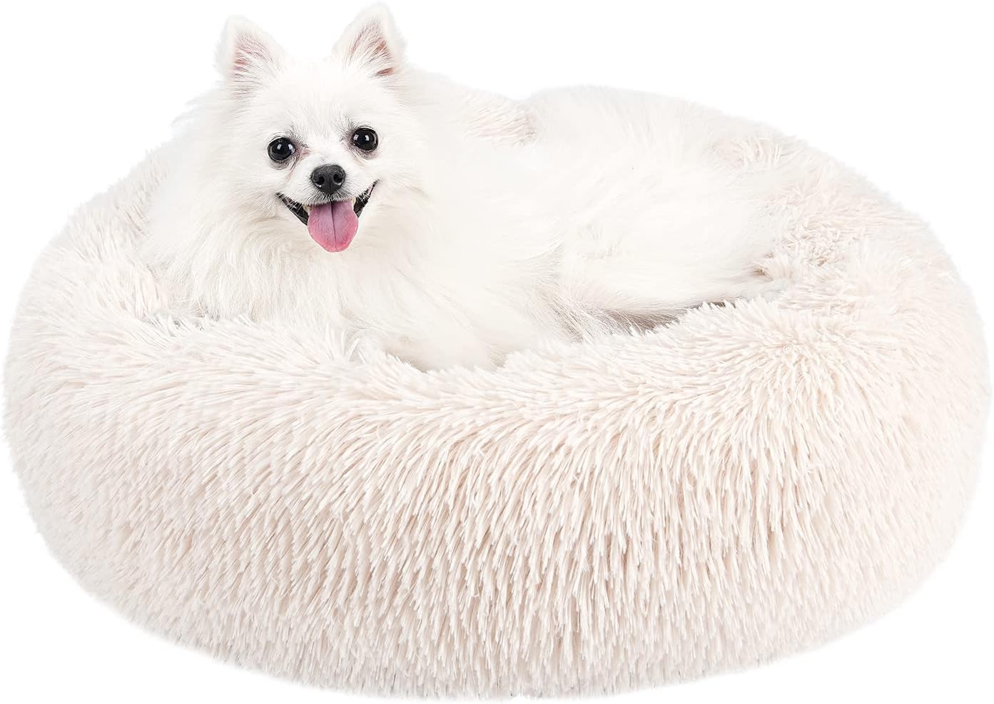 Cama extra pequeña lavable para perros, cama calmante para mascotas, para perros, gatos, dona, cómoda, redonda, linda, duradera, para mascotas