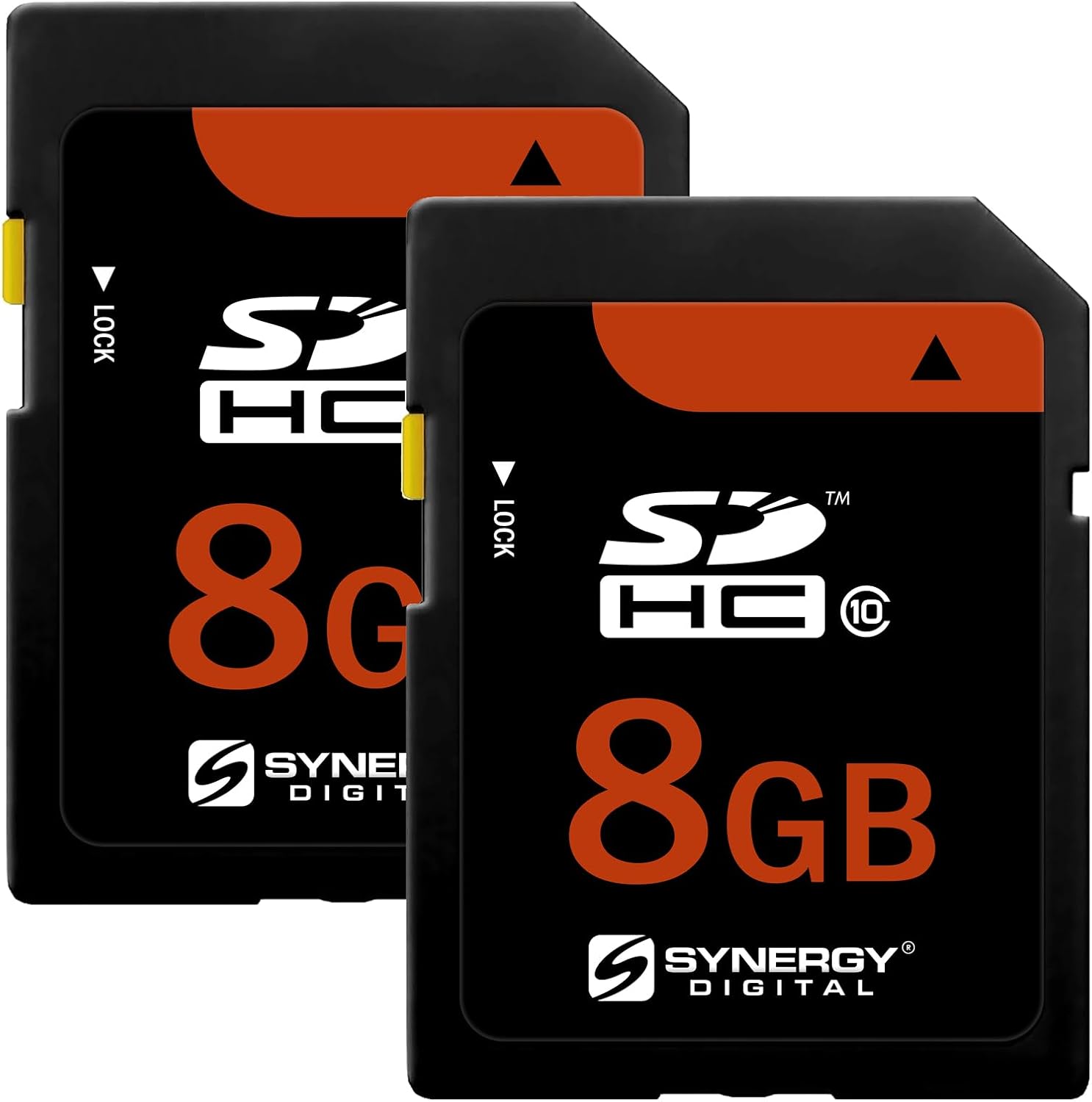 Synergy Digital Tarjetas de memoria SDHC UHS-I de 8 GB, compatibles con cámara digital Nikon D7000, clase 10, U1, 20MBs, serie 300, paquete de 2