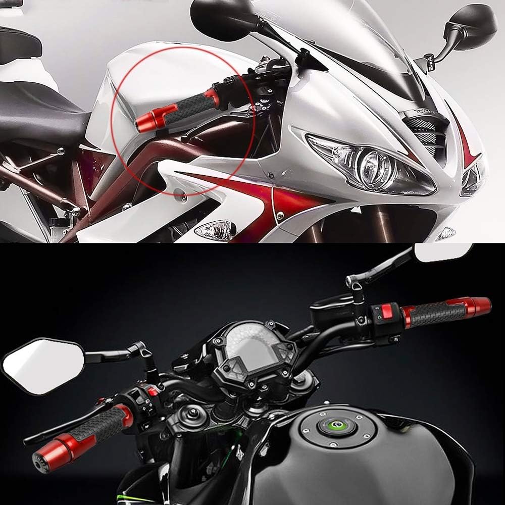 Motocicleta antideslizante manillar Grips 78 “0.866 in mango de goma para CBR60F CBR125R 150R 250R CBR400 NC23 NC29 CBR600 F2 F3 F4 F4i CBR600RR