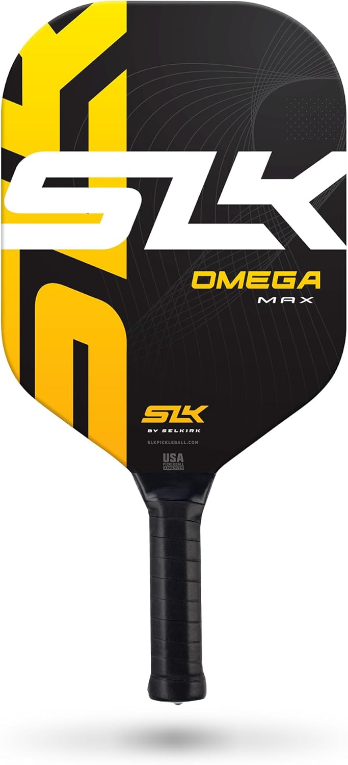 Selkirk SLK Omega Carbon Pickleball Paddle  Doble cara de carbono y fibra de vidrio con un núcleo de polímero Rev-Cor+  Rendimiento y tecnología