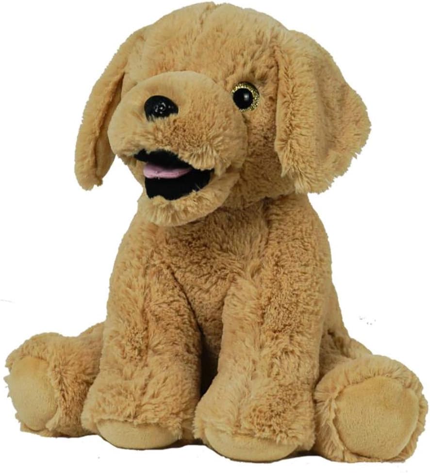 Graba tu propio perro de laboratorio de peluche de 16 pulgadas, listo para amar en unos pocos pasos fáciles