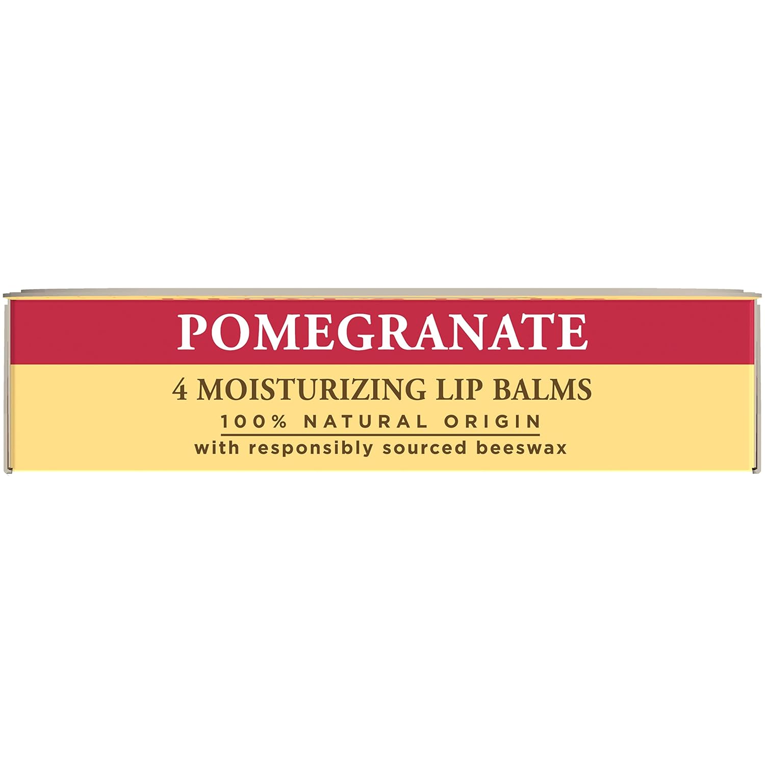 Burt’s Bees – Bálsamo labial, protector labial hidratante, totalmente natural, Original, granada (paquete de 4)