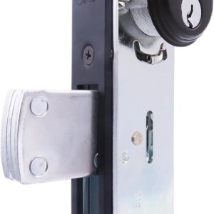 elox Cerradura de embutir de aluminio con cierre de mortaja para puerta, cerrojo oscilante, cilindro de zinc de doble llave y 4 llaves, fondo de elox Cerradura de embutir de aluminio con cierre de mortaja para puerta, cerrojo oscilante, cilindro de zinc de doble llave y 4 llaves, fondo de