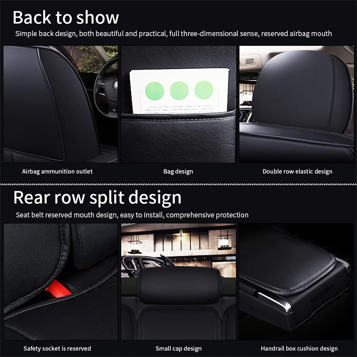Fundas de asiento de automóvil para Mazda 2 Mazda2 2007-2019 5 asientos, juego completo de funda de cojín de cuero sintético para automóvil,