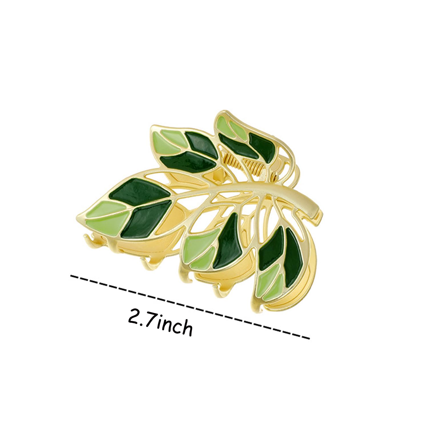Pinzas para el cabello de Acción de Gracias, pinzas para el cabello de otoño, accesorios para el cabello de otoño, diseño de hojas verdes, pinza de