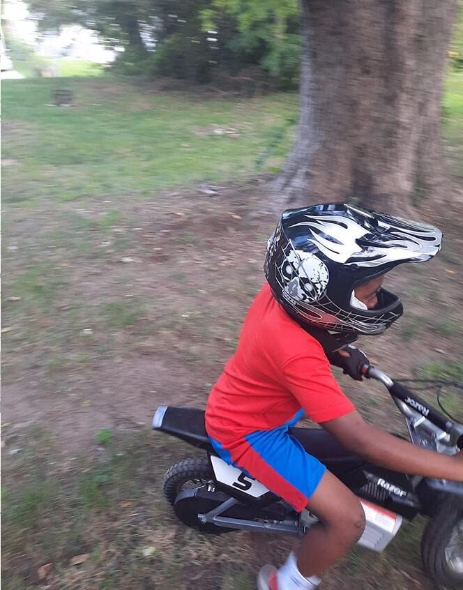 TCT-MOTORPARTS DOT – Casco de motocross ATV para niños y jóvenes, casco de cara completa