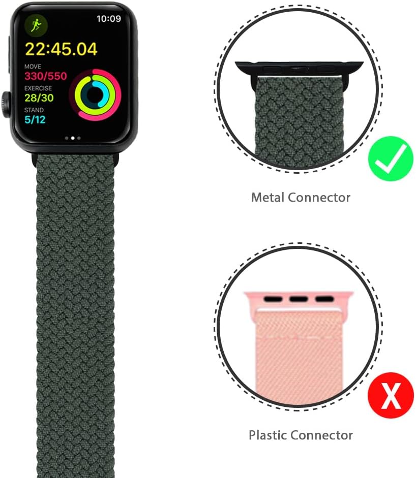 IFCASE Correa elástica para reloj Apple Watch de 4945441.654 in, 41401.496 in, iWatch Series Ultra 8 7 6 5 4 3 2 SE, correa deportiva elástica