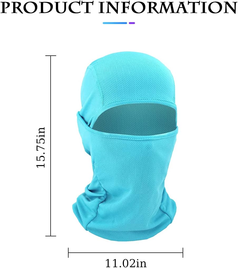 Pasamontañas, máscara facial completa de invierno para hombres y mujeres, esquí, snowboard, motocicleta, protección UV (azul)