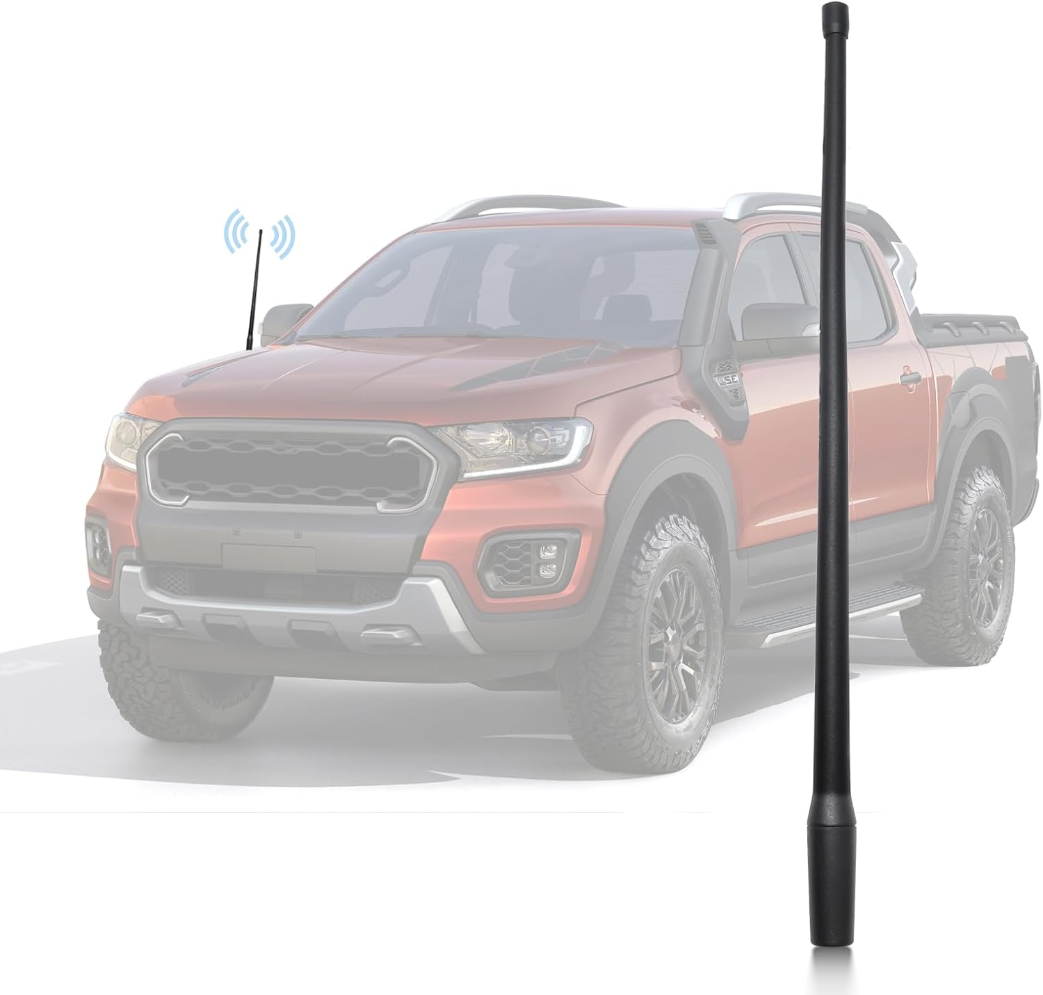 Anina Mástil de antena de coche de 13 pulgadas para Ford 2012-2022 F150 F250 F350 Super Duty Explorer Ranger Escape Focus Antena de radio FMAM