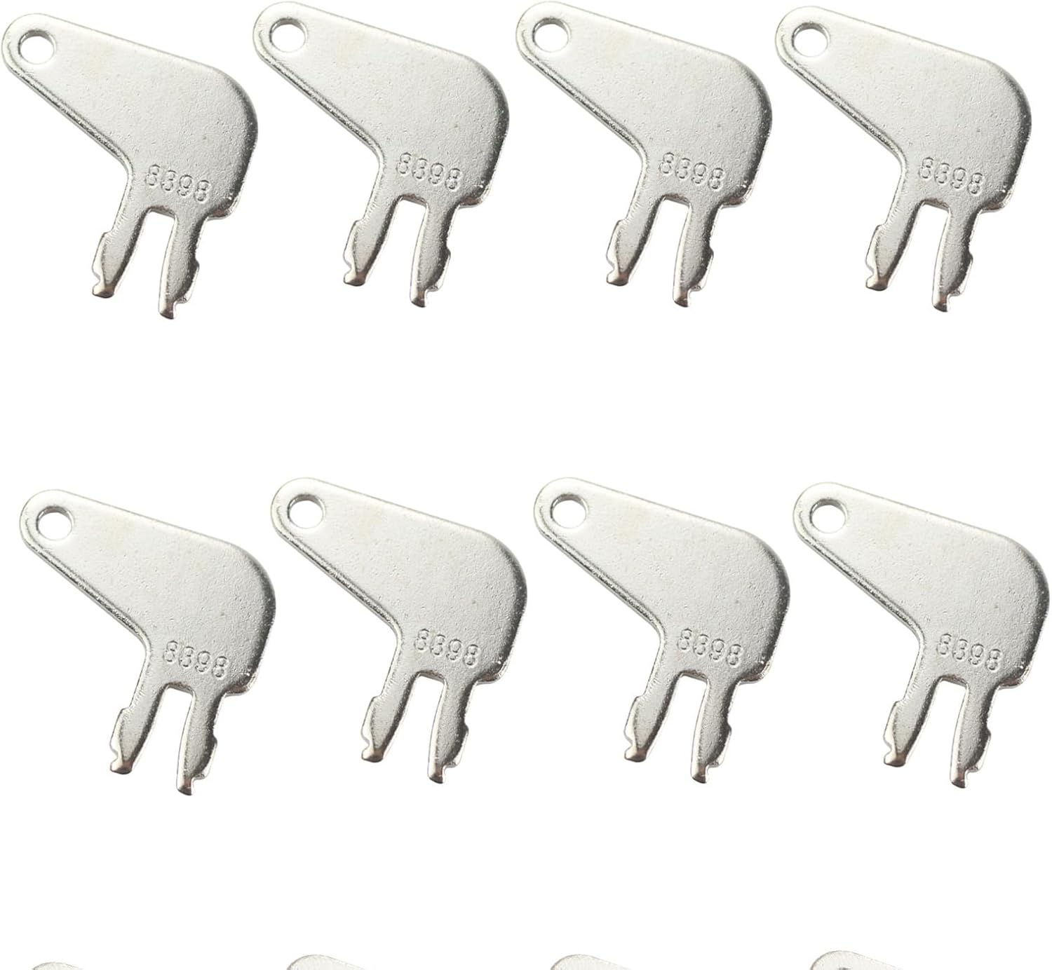 8PCS 8H5306 8398 Llaves de equipo pesado Llave de desconexión de batería maestra compatible con Caterpillar y encendidos antiguos