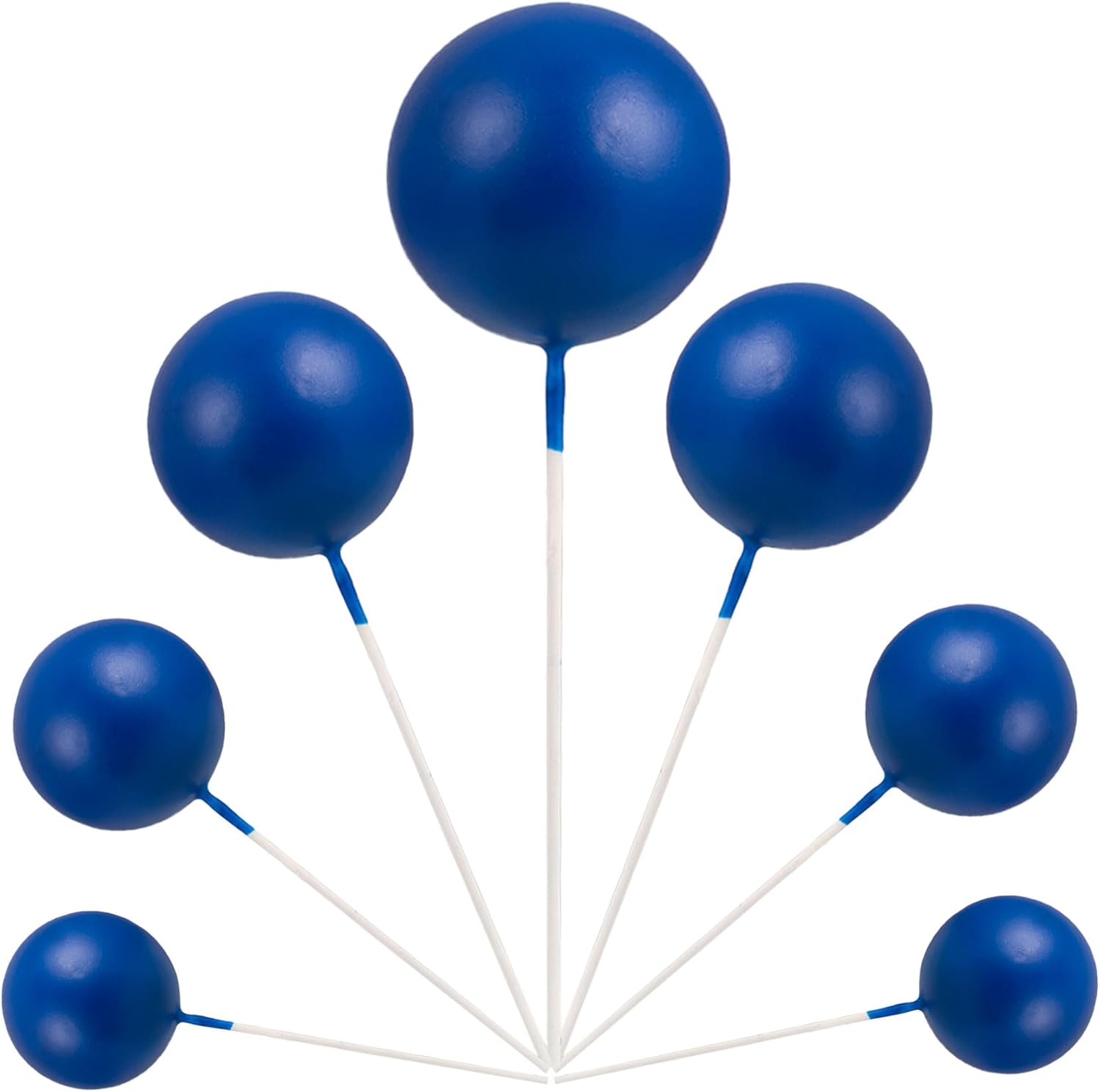 Gyufise 30 piezas de bolas para tartas, bolas de espuma con forma de bola de espuma, para decoración de tartas, globos de bricolaje, decoración de