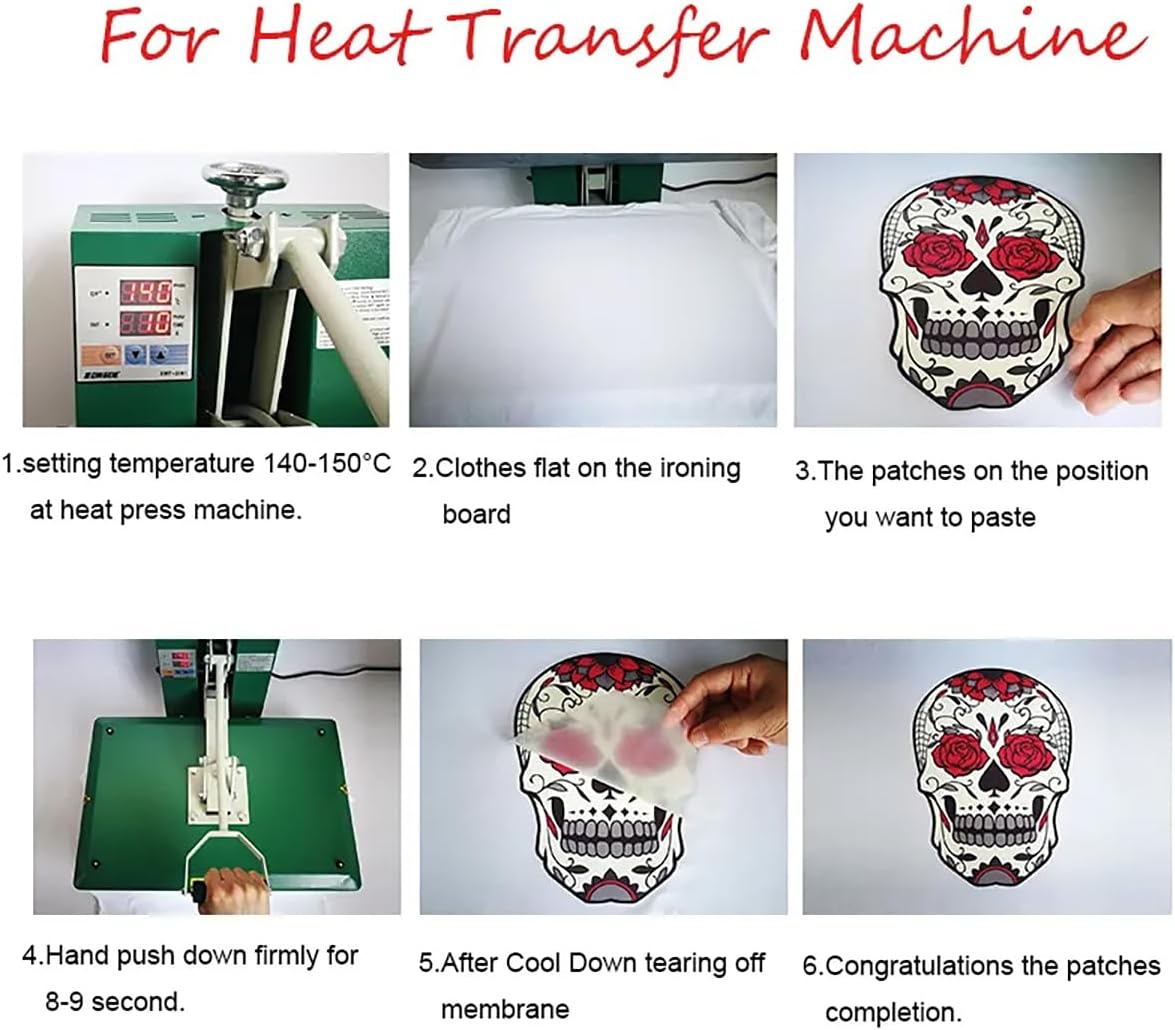 3 hojas de parches para planchar de Navidad de invierno, calcomanías de vinilo de transferencia de calor, calcomanías de transferencia para planchar