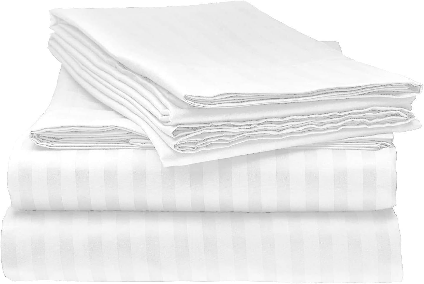 LaxLinen Juego de sábanas de 600 hilos de calidad súper suave, 100% algodón egipcio, 6 piezas (+ 26 pulgadas), bolsillo extra profundo,