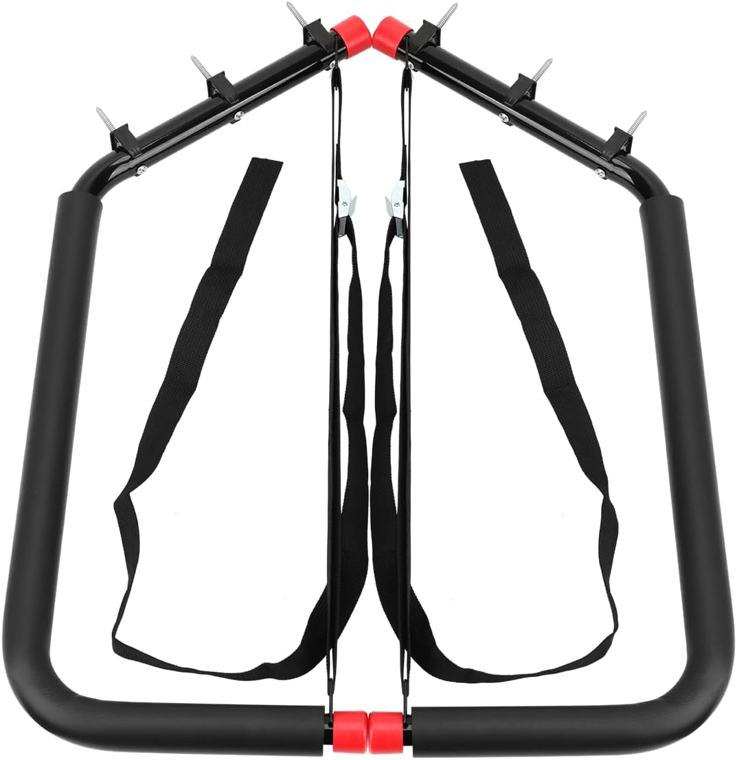 Naikozmo Paquete de 4 estantes de almacenamiento para kayaks, ganchos resistentes de 20.5 pulgadas, ganchos de montaje en pared para tablas de remo