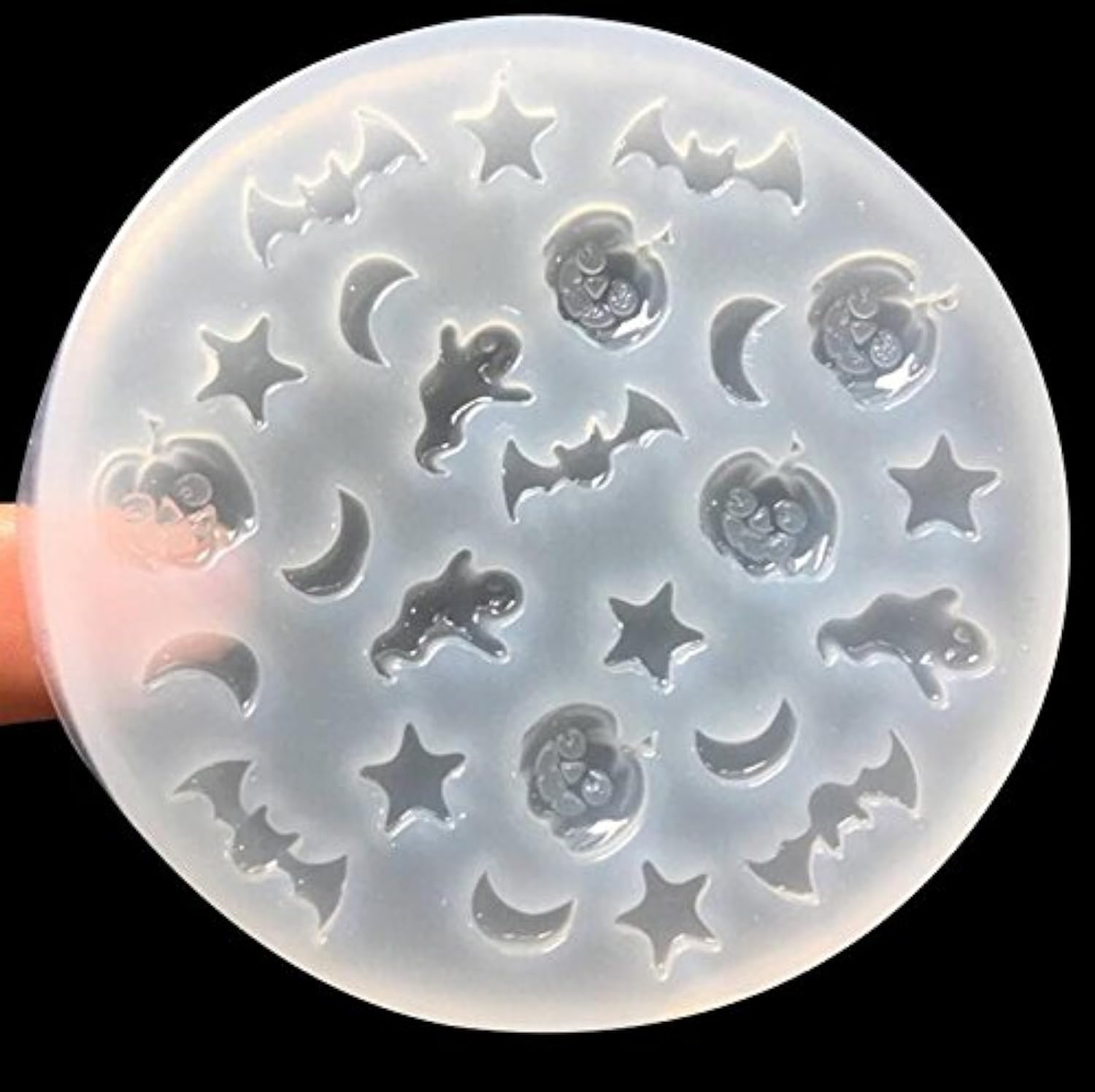 Bienvenido a Joyful Home 1pc molde de silicona de Halloween DIY resina decorativa artesanía joyería uñas belleza hacer moldes de resina epoxi