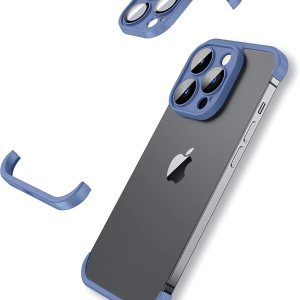 Funda sin marco para iPhone 15 Pro con protector de lente de cámara, funda delgada y suave de TPU a prueba de golpes, carcasa minimalista pero Funda sin marco para iPhone 15 Pro con protector de lente de cámara, funda delgada y suave de TPU a prueba de golpes, carcasa minimalista pero
