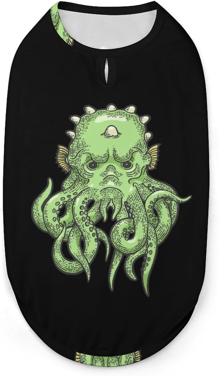 Cute Cthulhu Myth Creature Dog Clothes Pullover Dog Shirts Soft Pet Vest Tank Top for Small Medium Dogs & Cats L