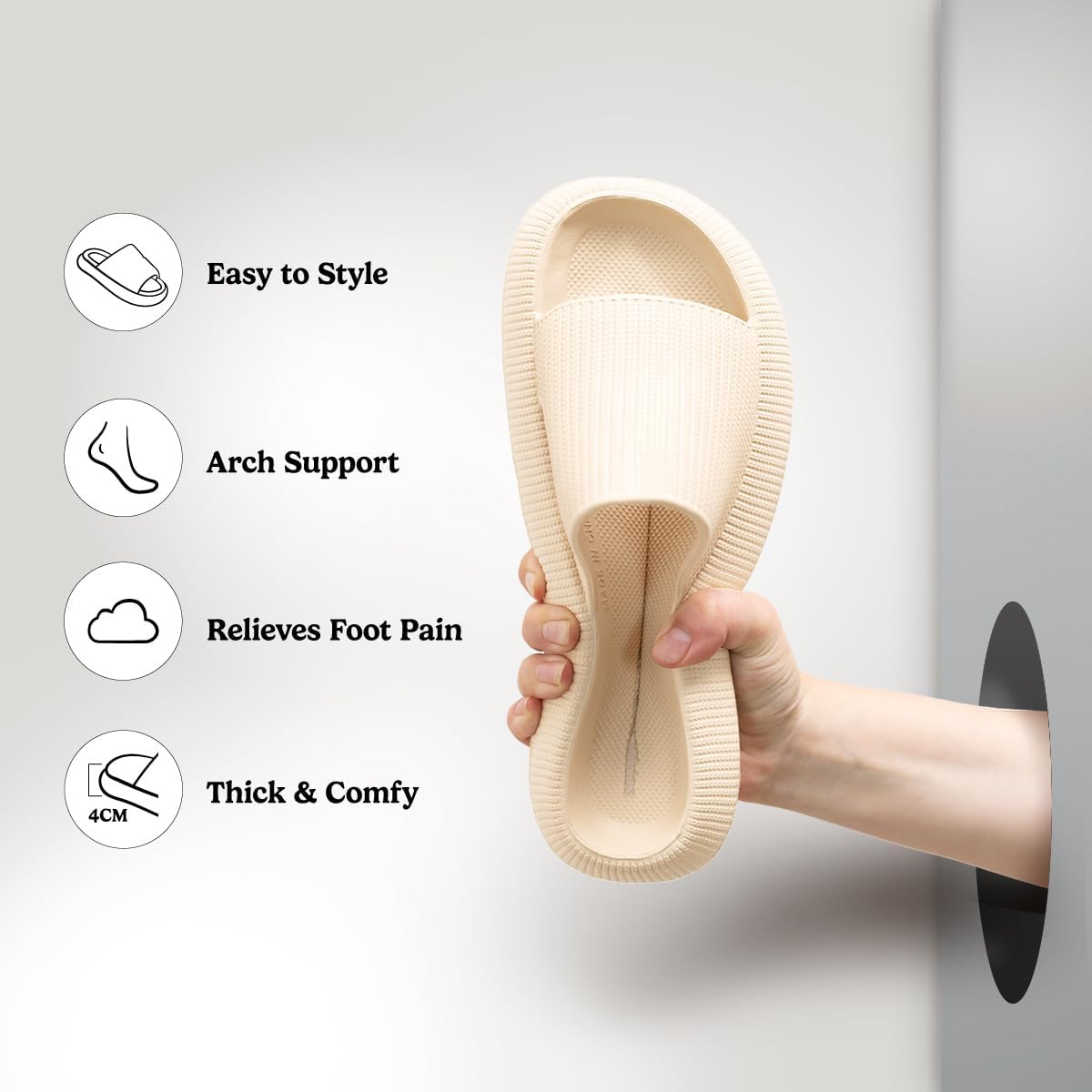 Pillow Slides para mujeres y hombres  Las pantuflas ergonómicas oficiales  Fascitis plantar  Alivio del dolor de pies  Cómodas y versátiles  Ligeras