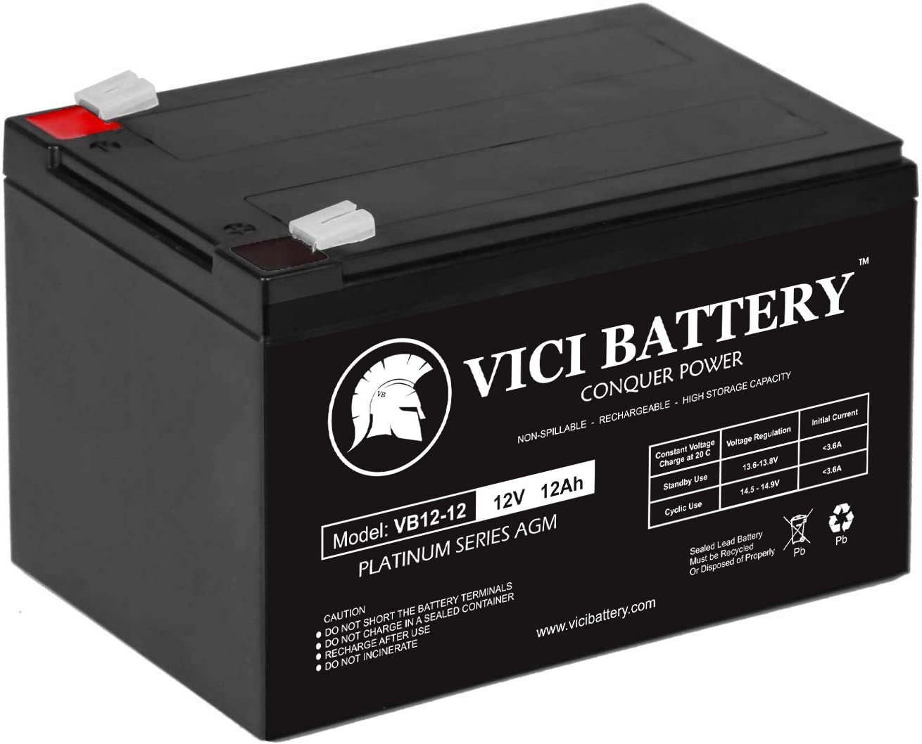 VICI Battery 12V 12AH Replaces Kidde Aries Intelligent Control Unit – 10 Pack Brand Product