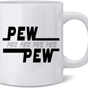 Poster Foundry Pew Pew Logo SciFi Taza de café de cerámica divertida taza de té, regalo novedoso de 12 onzas Poster Foundry Pew Pew Logo SciFi Taza de café de cerámica divertida taza de té, regalo novedoso de 12 onzas