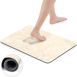 SVOHZAV Diatomaceous Earth – Tapete de baño antideslizante de secado rápido, súper absorbente, para debajo de la puerta, para ducha, baño, SVOHZAV Diatomaceous Earth – Tapete de baño antideslizante de secado rápido, súper absorbente, para debajo de la puerta, para ducha, baño,