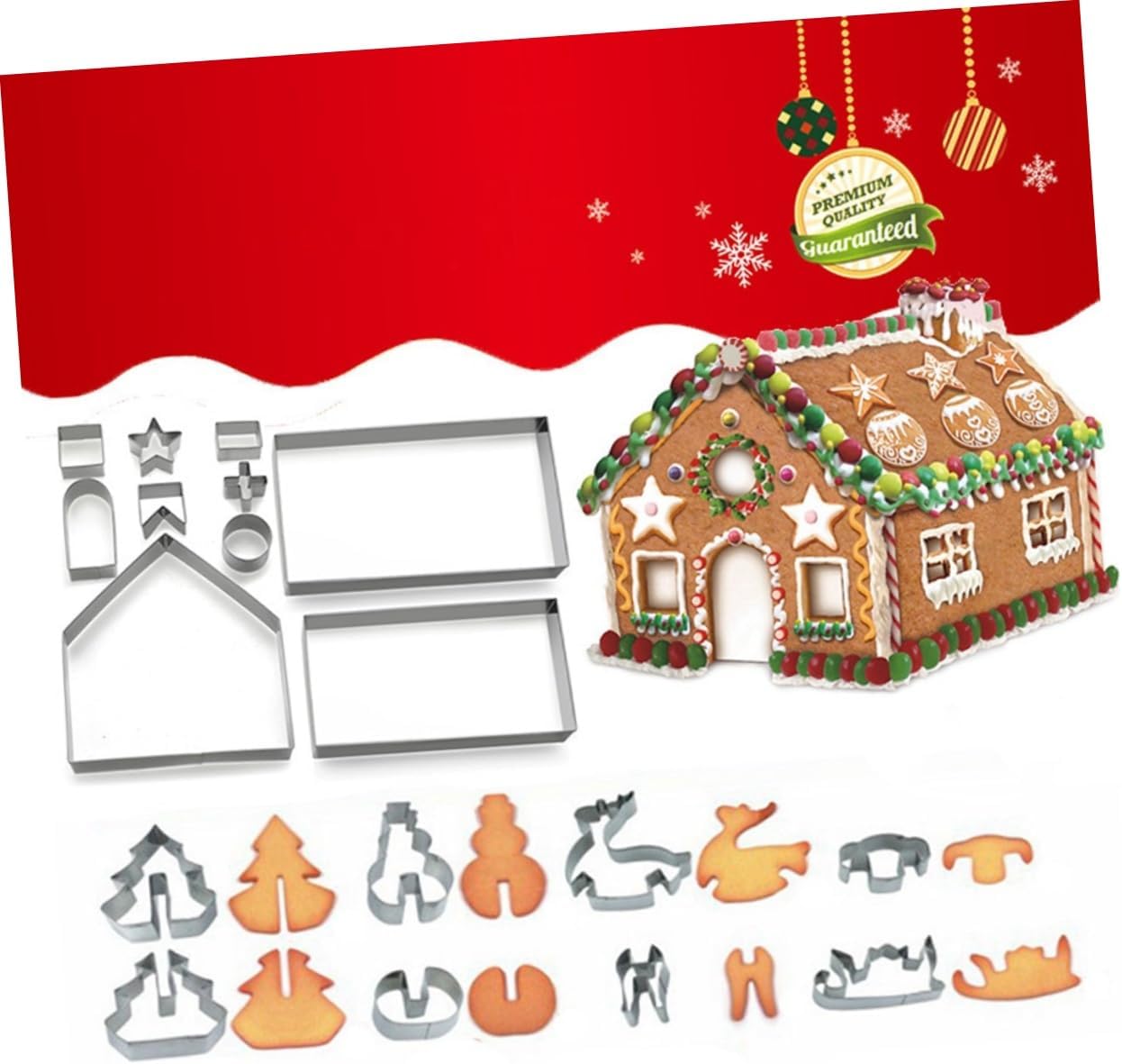 NOLITOY 36 Pcs Cookie Cutter Cortadores De Galletas Cookie Cutters for Baking Santa Cookie Cutter Baking Cutter Cake Mold Stainless Steel