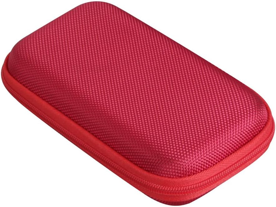 Estuche de viaje rígido para cargador portátil INIU 10000mAh Power Bank versión 2022 (rojo)