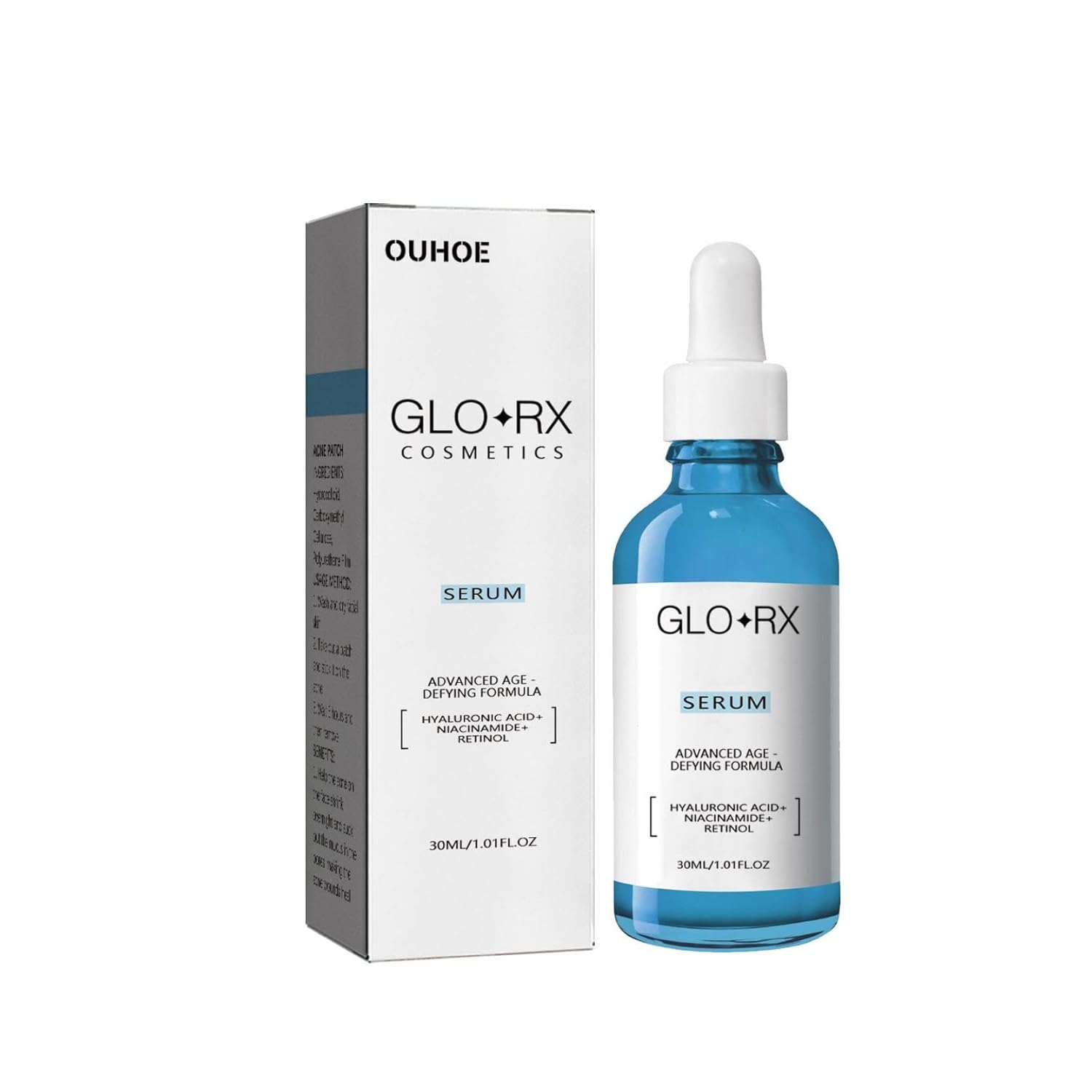 GLORX – Suero facial, suero GLO RX, suero facial de solución de stock, suero facial actualizado para todo tipo de piel, para mujeres líneas faciales